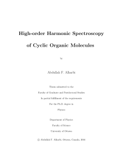 High-order Harmonic Spectroscopy of Cyclic Organic Molecules