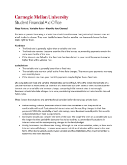 Fixed Rate vs. Variable Rate &ndash; How Do You Choose?