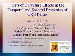 Test(s) of curvature effects in the temporal and spectral