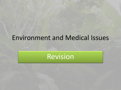 Environment and Medical Issues
