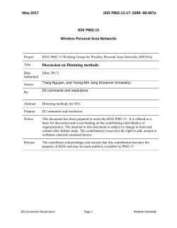 Specific Dimming methods for PHY modes