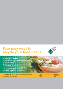 Four easy ways to recycle your food scraps