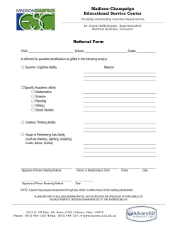 Gifted Referral Form