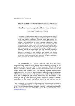 The Role of Mental Load in Inattentional Blindness