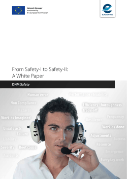 From Safety-I to Safety-II: A White Paper
