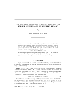 THE DRINFELD&ndash;GRINBERG&ndash;KAZHDAN THEOREM FOR FORMAL