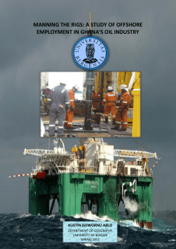 manning the rigs: a study of offshore employment in ghana`s oil