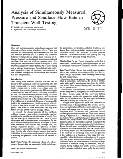 Analysis of Simultaneously Measured Pressure and Sandface Flow