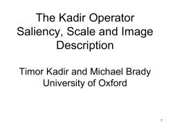 Kadir Entropy Operator
