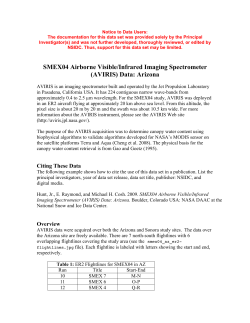 SMEX04 Airborne Visible/Infrared Imaging Spectrometer (AVIRIS