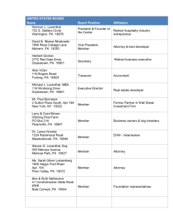 UNITED STATES BOARD Name Board Position Affiliation Norman L