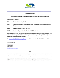 Stamford BOE Holds Public Hearing on 2017