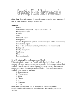 Objectives: Objectives: To teach students the growth requirements