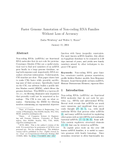 Faster Genome Annotation of Non-coding RNA Families Without