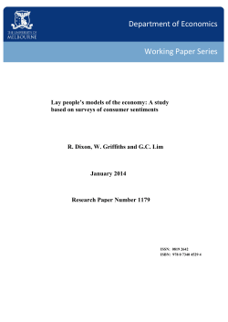 Department of Economics Working Paper Series