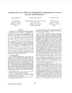 Scalable 2d Convex Hull and Triangulation Algorithms for Coarse