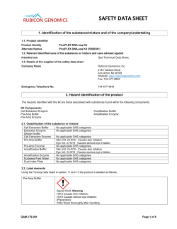 SDS PicoPLEX DNA-seq Kit