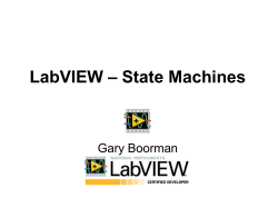 LabVIEW – State Machines