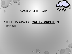 THIS MHS Humidity notes