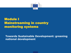 Environment and climate change in a national