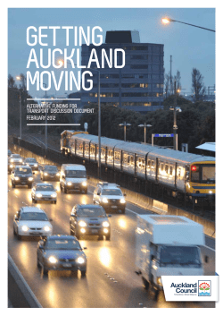 Getting Auckland moving - Alternative funding for transport