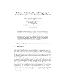 Evaluating Standard Single-Agent Search Techniques in the