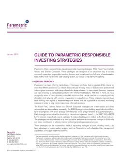 Guide to Parametric Responsible Investing Strategies