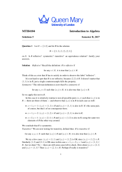 MTH4104 Introduction to Algebra