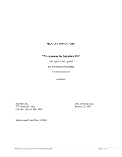 as meropenem trihydrate