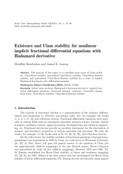 Existence and Ulam stability for nonlinear implicit fractional