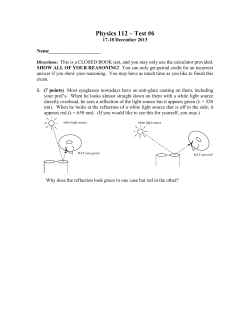 Physics 111 * Test #2 - University of St. Thomas