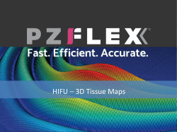 HIFU &ndash; 3D Tissue Maps
