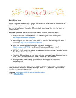 Social Media Ideas Spread the word about your Letters of Love