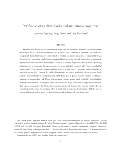 Portfolio choices, firm shocks and uninsurable wage risk