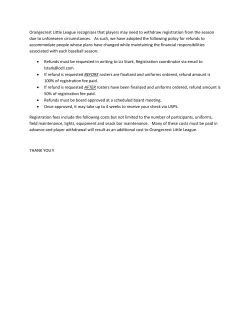Orangecrest Little League recognizes that players may need to