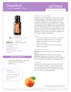 Grapefruit Oil | doTERRA Essential Oils
