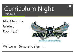 Curriculum Night
