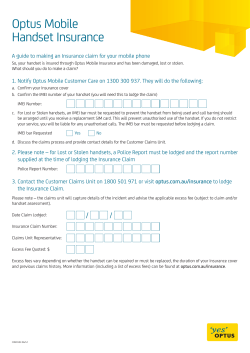 Optus Mobile Handset Insurance