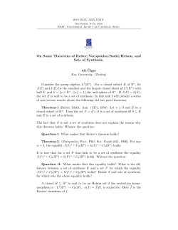 On Some Theorems of Reiter/Varopoulos/Saeki/Helson, and Sets of