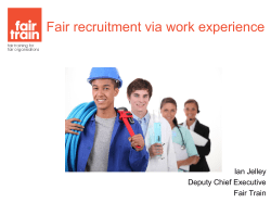 Fair Train - Youth Employment UK