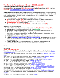 June-July 2017 Accessible Arts Calendar: DOCX