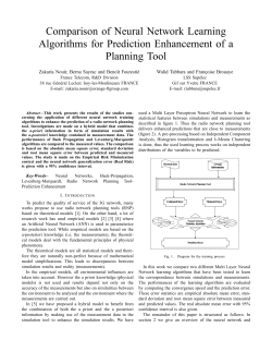 Comparison of Neural Network Learning Algorithms for Prediction