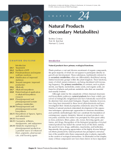 Secondary Metabolites - Science to Understand Creation of Life