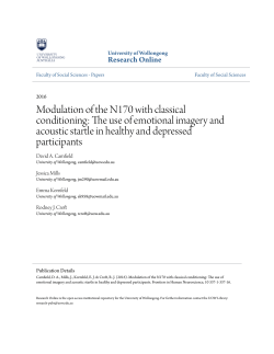 Modulation of the N170 with classical conditioning