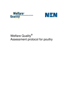 Poultry Protocol - Welfare Quality Network
