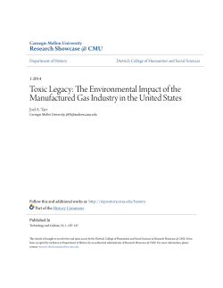Toxic Legacy: The Environmental Impact of the Manufactured Gas
