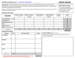 Instructions: In the table below please record the total