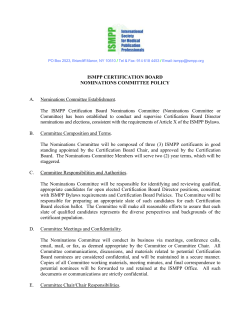 ISMPP CERTIFICATION BOARD