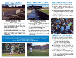 left field lounge right field party deck groups in the stands bucks