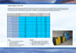 Aquatec Oxygen O2 Generator